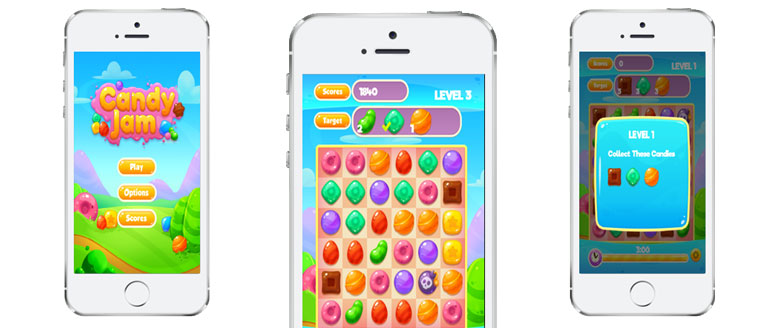 White Label Browser Game Candy Jam HTML5